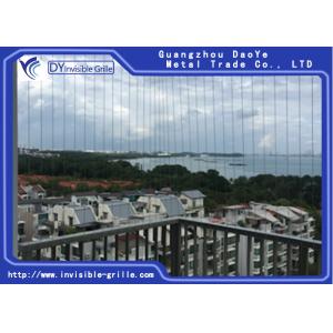 2.0mm 2.5mm SS 316 Balcony Invisible Grilles