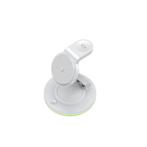 Rotable & Foldable wireless magnetic phone charger with LED light