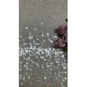 Leafy Luxury Sequin Lace Embroidered Fabric Elegant And Breathe For Evening