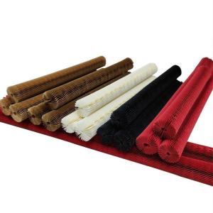 Cylindrical Honeycomb Kraft Paper Wrap Roll Brown / White Honeycomb Sleeve