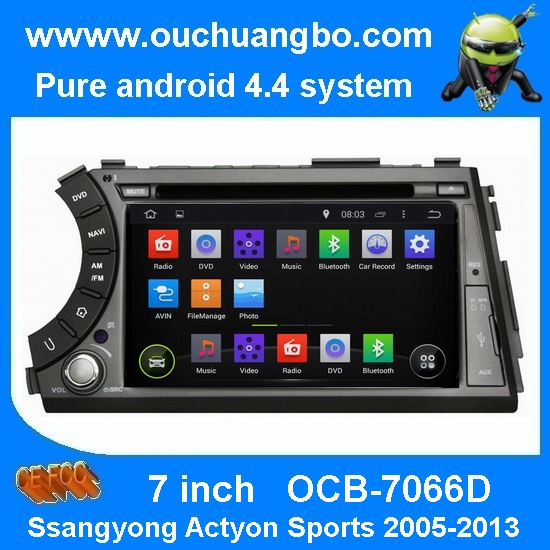 Ouchuangbo Car GPS Stereo Media Ssangyong Actyon Sports 2005-2013 Android 4.4 brazil map