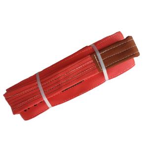 Red Color Flat Polyester Woven Webbing Sling / Polyester Sling Belt TSWB05-7