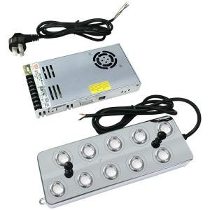 DC48V Piezoceramic Transducer atomizer 10 head copper ultrasonic mist maker