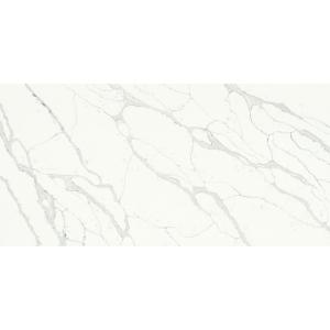 Prefab Quartz Slabs 126X63'' White Island Quartz Bathroom Countertops