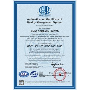 JINSP Company Ltd. Certifications