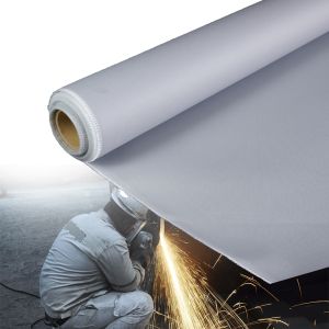 Fireproof Welding Cloth PU Coated Fiberglass Fabric with Double Side PU Coating