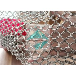 Chainmail Welded Pvd Metal Ring Mesh For Facade Decoration