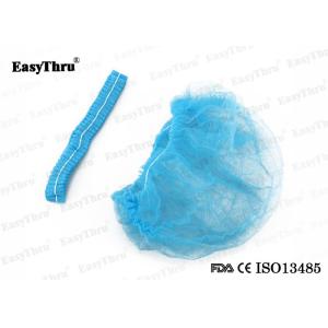 Hospital Durable Disposable Bouffant Caps , Multipurpose Medical Round Cap