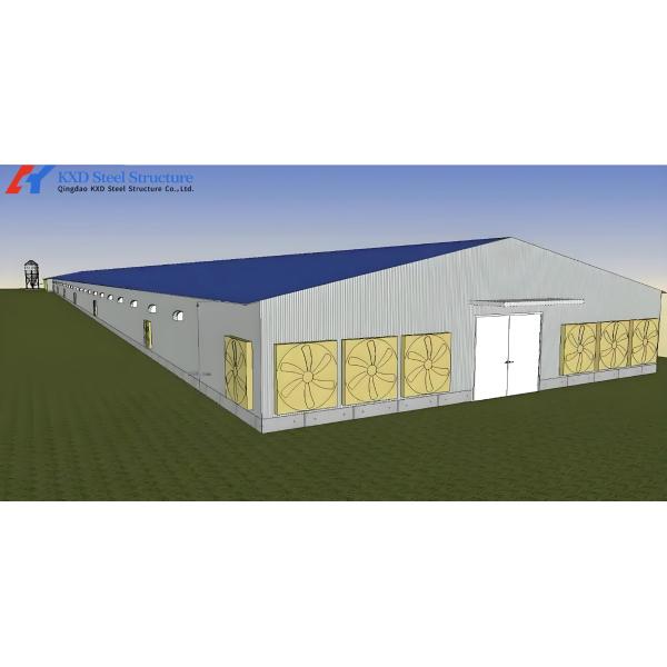 Quality Custom Prefab Layer Chicken House with Automatic Feeding System for sale