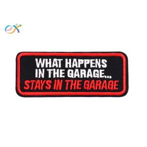 Black Bottom Custom Rectangle Patches Rectangle Shape Pantone Color For Shirts