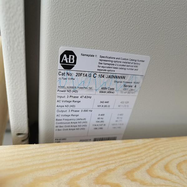 Allen Bradley 20BC015A0AYNANC0 High-Performance Industrial VFD