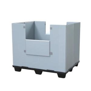 Wholesale White Polypropylene Plastic Foldable Box Plastic Moving Container Customized from china suppliers