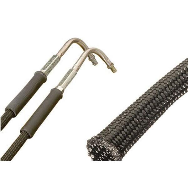 Logo Printed PET Expandable Braided Sleeving Polyester Material For Hose