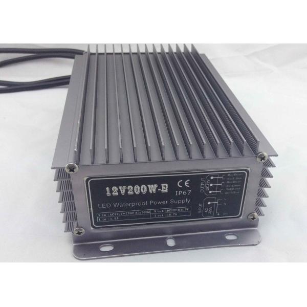 High Efficiency Waterproof LED Power Supply , 24 V 8.3A 200W Waterproof LED