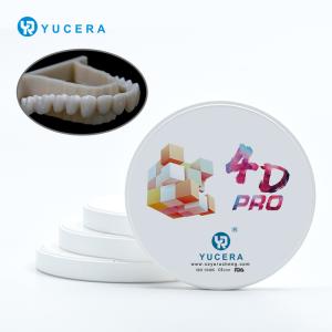 China Yucera Cad Dental Translucent Lab Electric Accessories 4D Pro Sht Multilayer Zirconia Block on sale