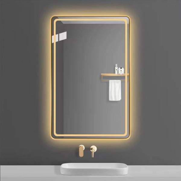 Quality Custom Rectangular Frameless Bathroom Mirror Smart  Backlit LED Wall for sale