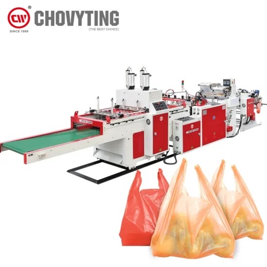 Quality compostable T Shirt Bag Making Machine With Side Gusset for sale