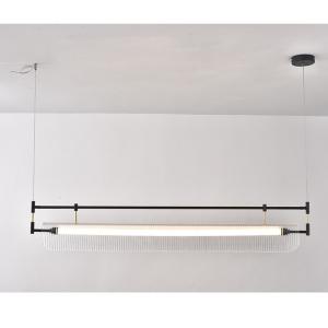 Modern Minimalist Chandelier Living Room Nordic Study Office gold rectangle