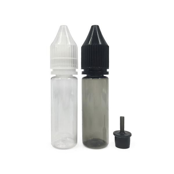 Custom Printed Transparent E Liquid Bottles Childproof Neck Type Various Capacities