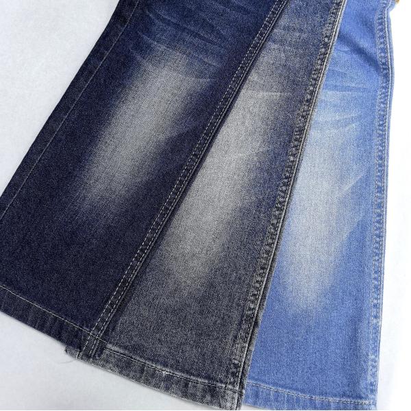 Breathable Style TWILL Spandex Double Core Spun Yarns Denim Fabric For Woman