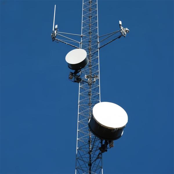 Telecom Communication Guyed Wire Tower Steel 30M Lattice Triangle Triangular