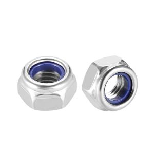 Wholesale 1/4"-20 M8 M10 Stainless Steel 304 316 Pack SAE Hexagon Nylon Insert Lock Nuts from china suppliers