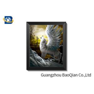 Angry Wolf Stock 3D Picture Lenticular Flip 0.6MM Thickness With Black MDP Frame