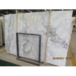 Beautiful White Color Natural Marble Floor Tile 1.8 Cm Thickness Big Slab