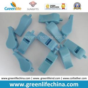 Customized Solid Green Sport Party Whistle W/Star Printing on Sides