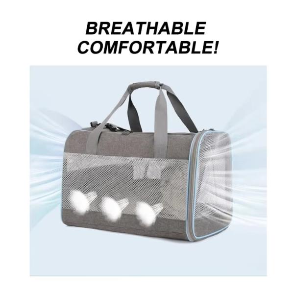 Unisex Pet Carrier Bag Customized Dog Carrier Handbags Airline Approved