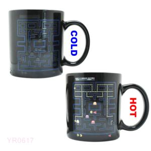 Black drinkware color change mug thermal changing mug 320ml/11oz