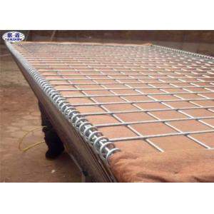 Wire Mesh Hesco Bastion Barrier System Green Geotextile For Force Protection