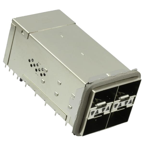 TE 2198325-2 zSFP+ 2x2 Cage With Integrated Connector 32 Gb/s Included Lightpipe