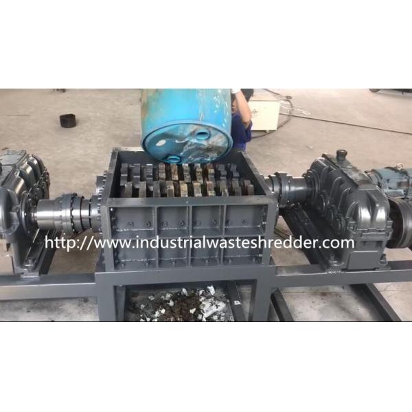 Quality Waste Scrap Plastic Drum Shredder Machine Multi - Functions Custom Capacity for sale