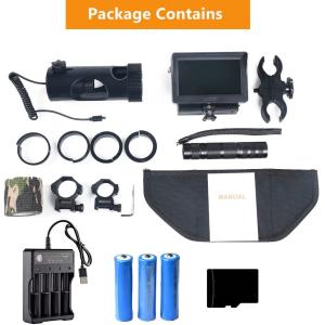 Photo Recording 200-400m Night Vision Sight With Infrared Laser Flashlight