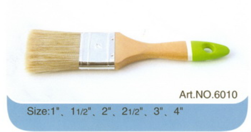 High quality chinese factory wooden handle pure bristle paint brush 2" 3" 4" No.6010