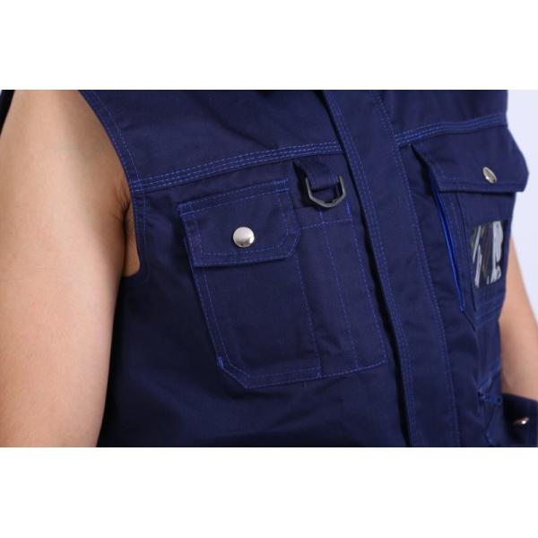 65% Polyester Summer Work Vest , 300g Multi Pocket Work Vest