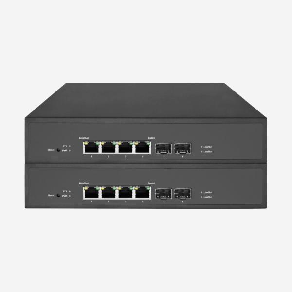 65W 6 Port Gigabit Smart PoE Switch 10/100/1000 Mbps Data Transfer With VLAN