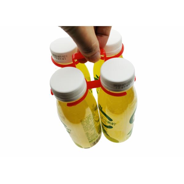 High Durability Secure Plastic Bottle Handle Tensile Strength For 4 Bottles Carry