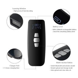 Bluetooth 1D Mini Barcode Scanner Portable For IPad IPhone PC Windows Android