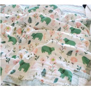 Custom Printed Gauze Baby Fabric 180GSM Natural Resist Ultraviolet Rays