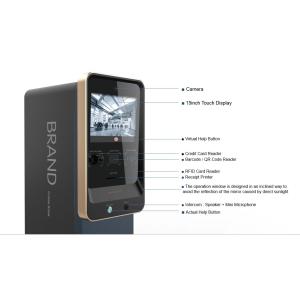 Parking payment kiosk with cash acceptor and card reader