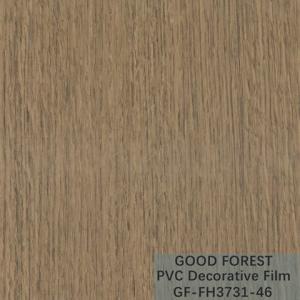Flowability PVC Decorative Film Scratch Resistance Wooden Grain