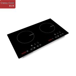 Wholesale 4000W 4 Side Bevel Dual Induction Cooker With GS CE ROHS Certificate from china suppliers