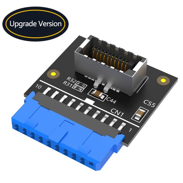 Quality Upgrade Version Vertical USB 3.1 Front Panel Socket Key-A Type-E to USB 3.0 20Pin Header Male Extension Adapter for sale