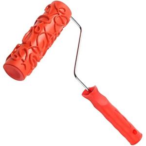 Wholesale 7&quot; DIY Patterned Paint Roller Rubber Texture With Plastic Handle from china suppliers