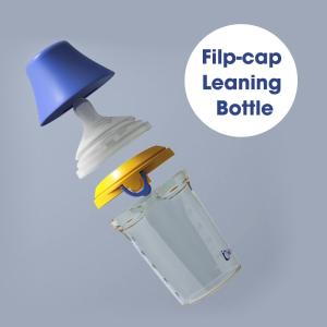 One Click Flip Cap Baby Bottle Anti Colic BPA Free 180 Ml Feeding Bottle