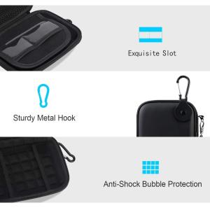 ISO Mini Hard Drive Case , Usb Cable Case 5.6x4.4x1.5inches