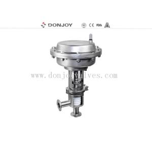 Stainless steel sanitary diaphragm regulating pneumatic reversing valve with