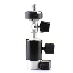 Camera Flash Shoe Umbrella Holder Swivel Light Stand Bracket D Type 1/4 3/8 inch